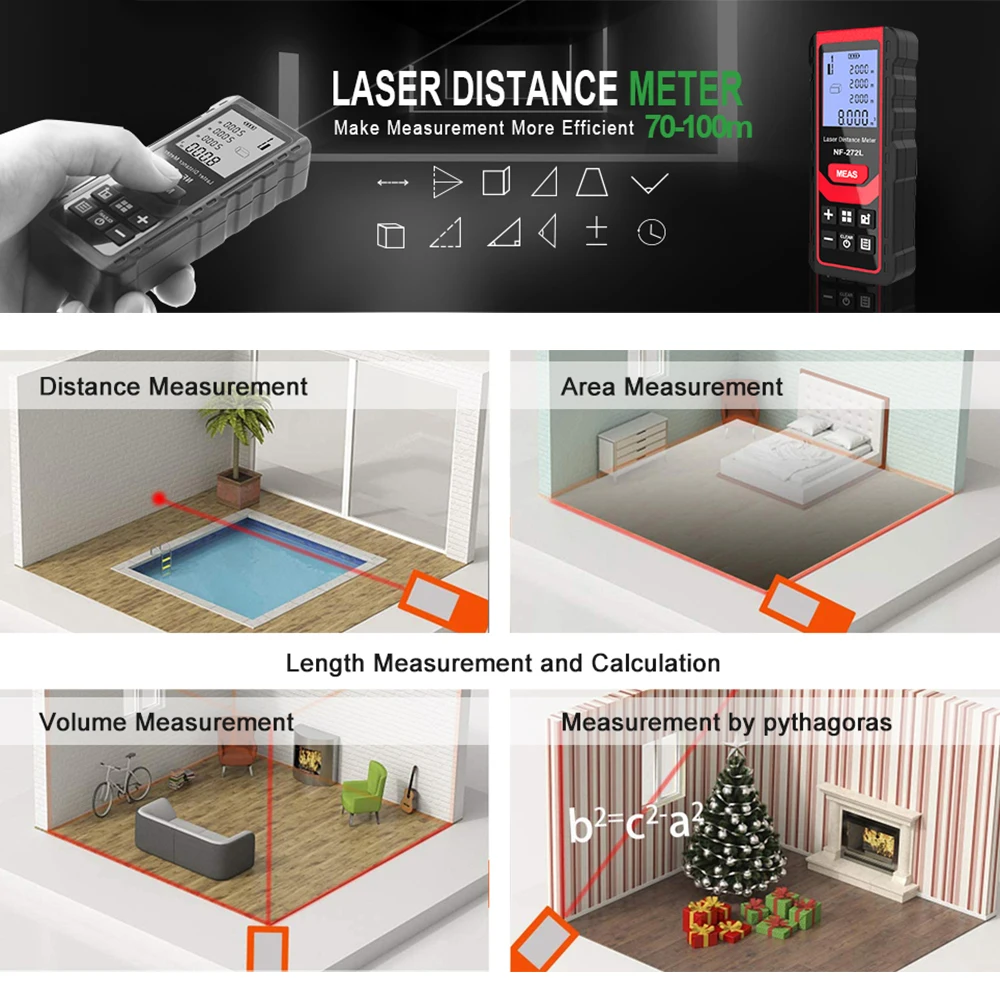 Noyafa NF-271 dalmierz laserow – Home Improvement Items recenzja i cena
